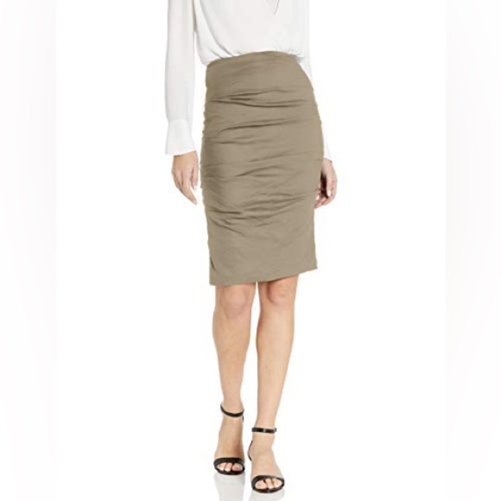 Nicole Miller Taupe Pencil Skirt